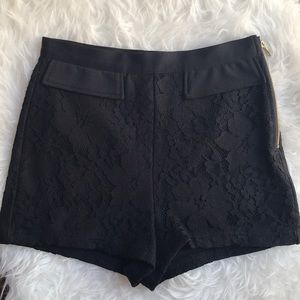 Forever 21 Black Lace Shorts